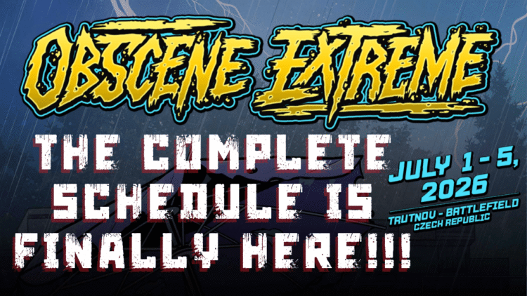 Obscene Extreme 2026 Unveils Complete Four-Day Schedule, Launches Limited Single-Day Tickets